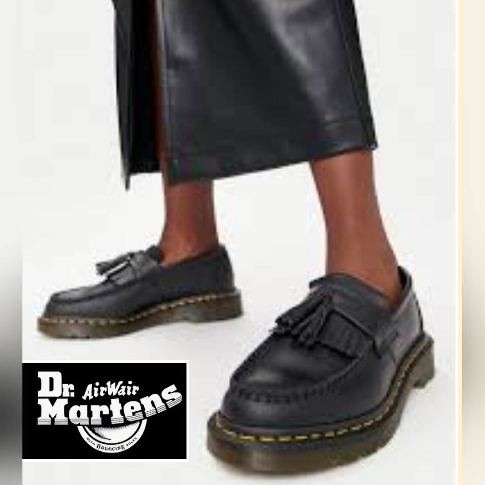 Dr. Martens Black Tassel Loafers